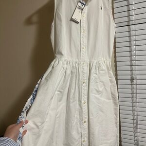 Polo Ralph Lauren White Sleeveless Dress